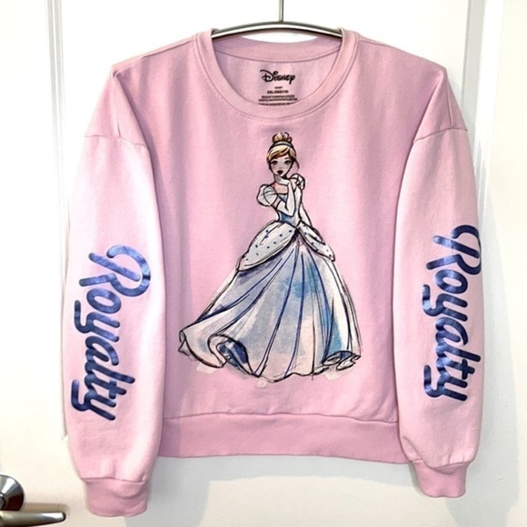 DISNEY | CINDERELLA Pink Colored Pullover Crewneck Sweatshirt Youth Size XXL - Picture 3 of 7
